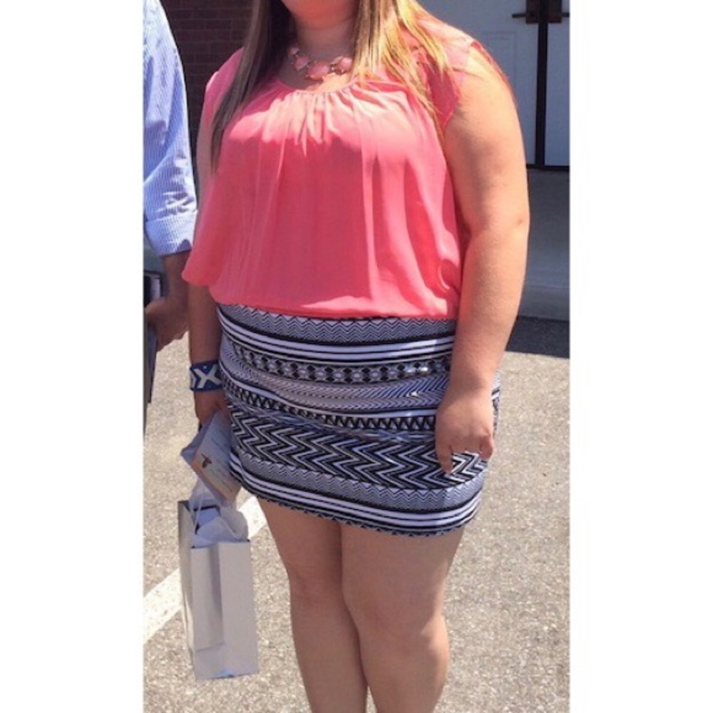 Deb- Coral Printed Dress